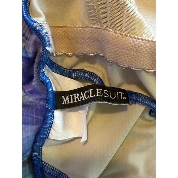 Miraclesuit Swimsuit 6 Women Blue One Piece Stretch Vacation Beach‎ Summer Slims - Picture 5 of 7